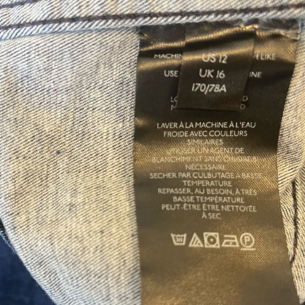 NWOT Free People Denim Colorblock Mini Skirt - Picture 7 of 7